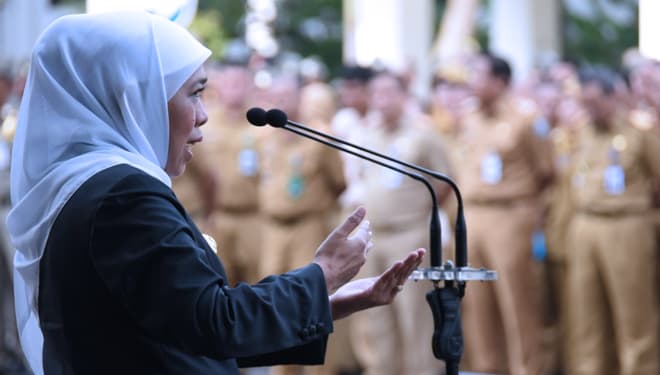 Gubernur Jatim Dra Hj Khofifah Ajak OPD Bangun Sinergitas Wujudkan Jatim Cetar